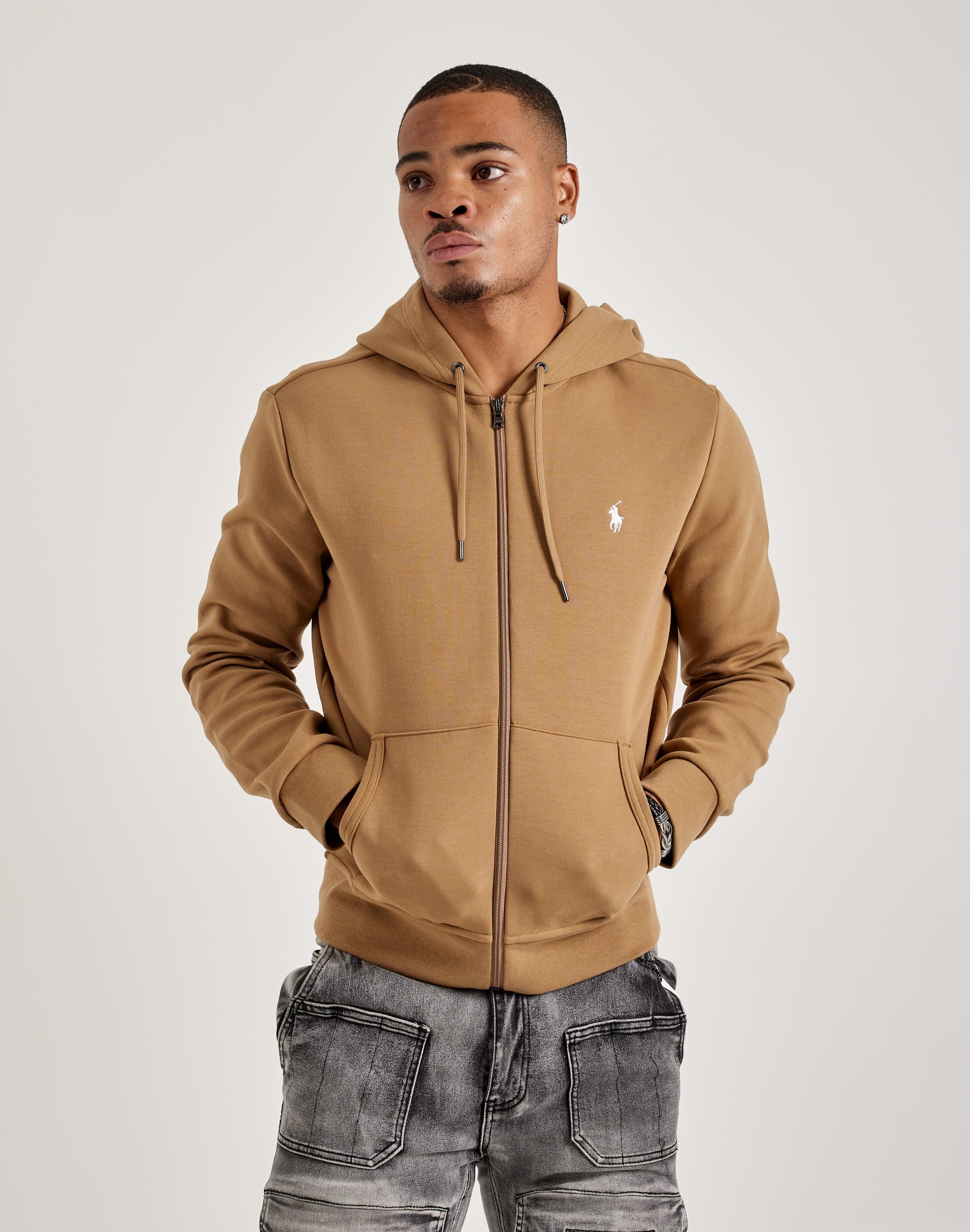 Polo Ralph Lauren Double-Knit Full-Zip Hoodie – DTLR