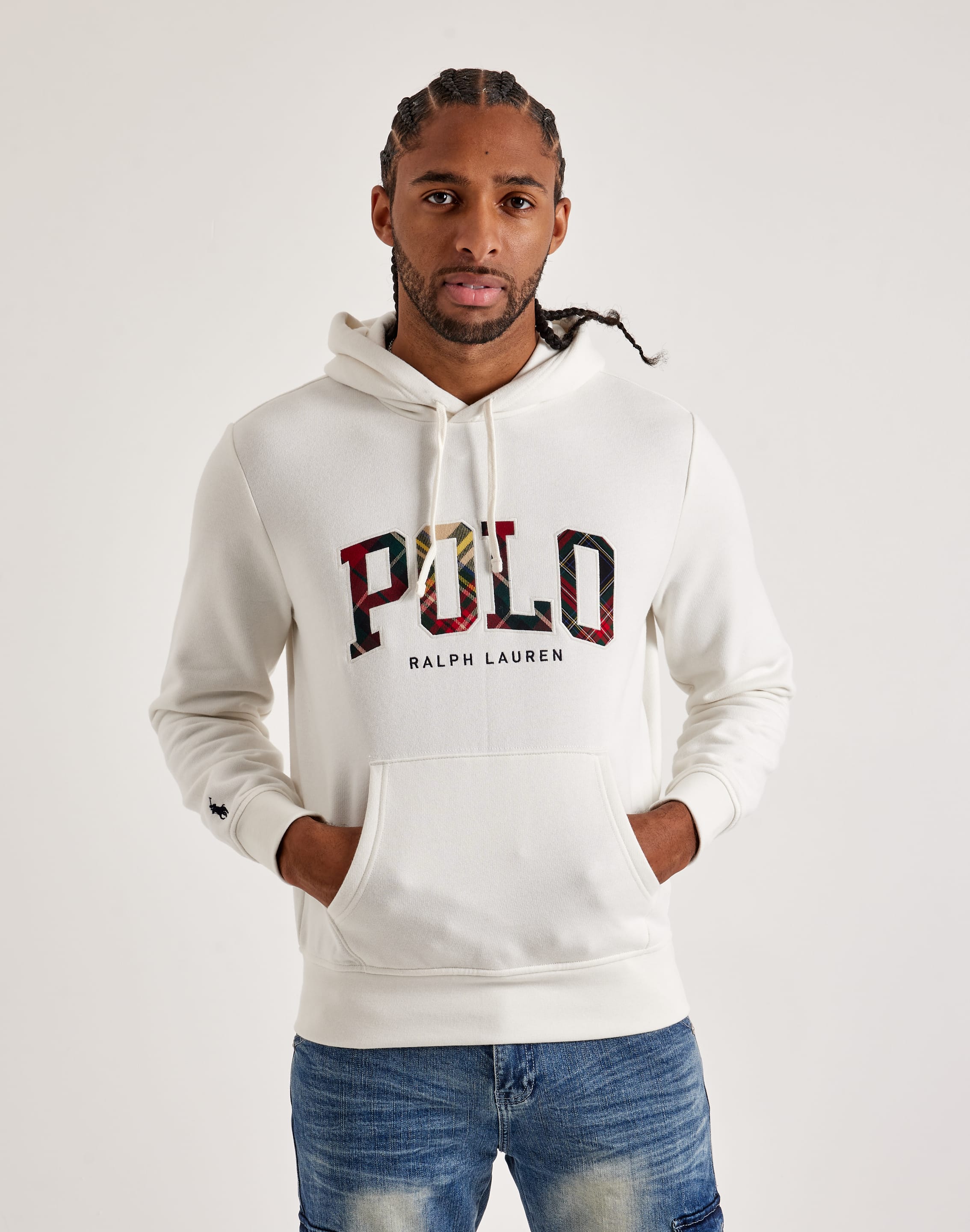 Polo Ralph Lauren Plaid Logo Hoodie – DTLR