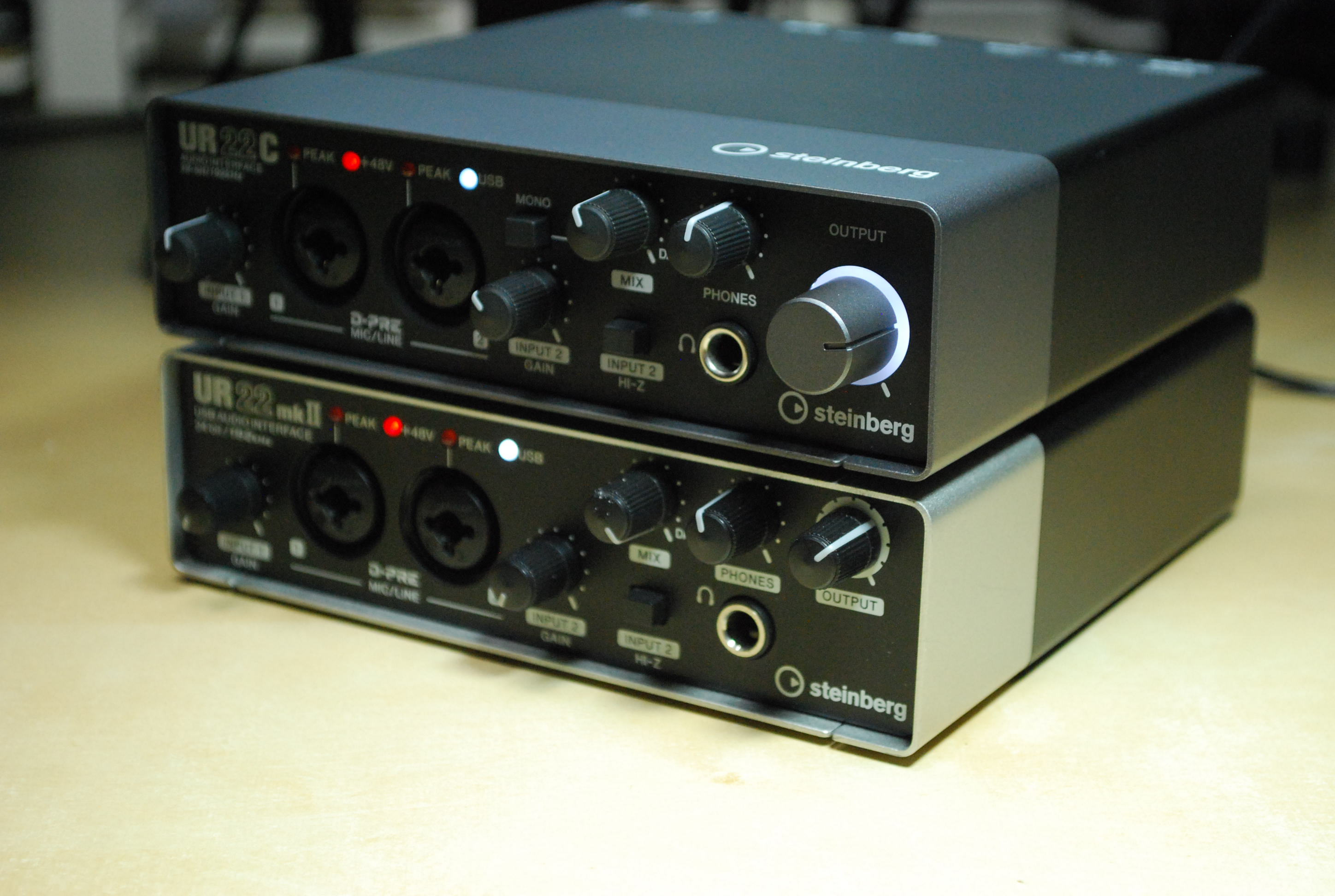 SteinbergがUSB Type-CモデルのオーディオインターフェイスUR22C