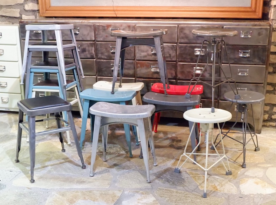 DULTON 高さ調整可能 スツール(写真右) DULTON 高さ調整可能 スツール