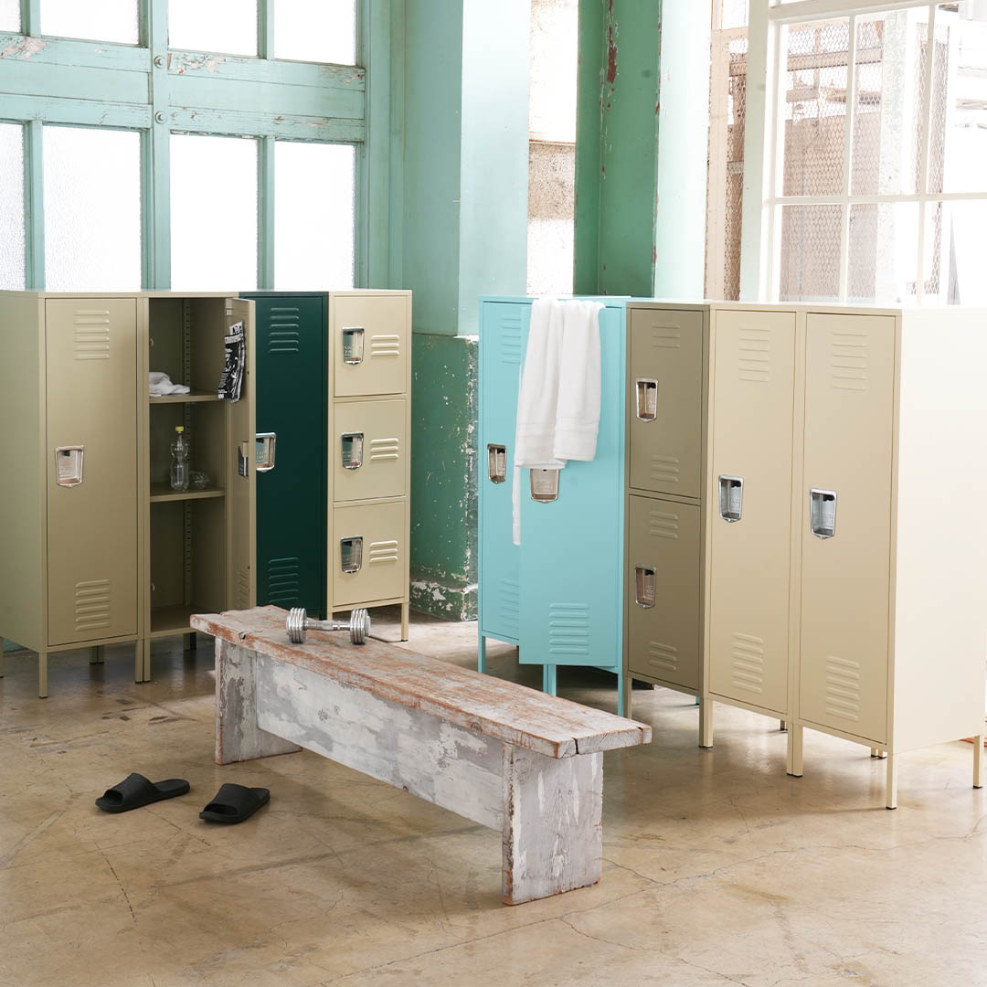 DULTON ONLINE SHOP | STEEL LOCKER 2 DOOR MOSS GRAY(2 DOOR MOSS