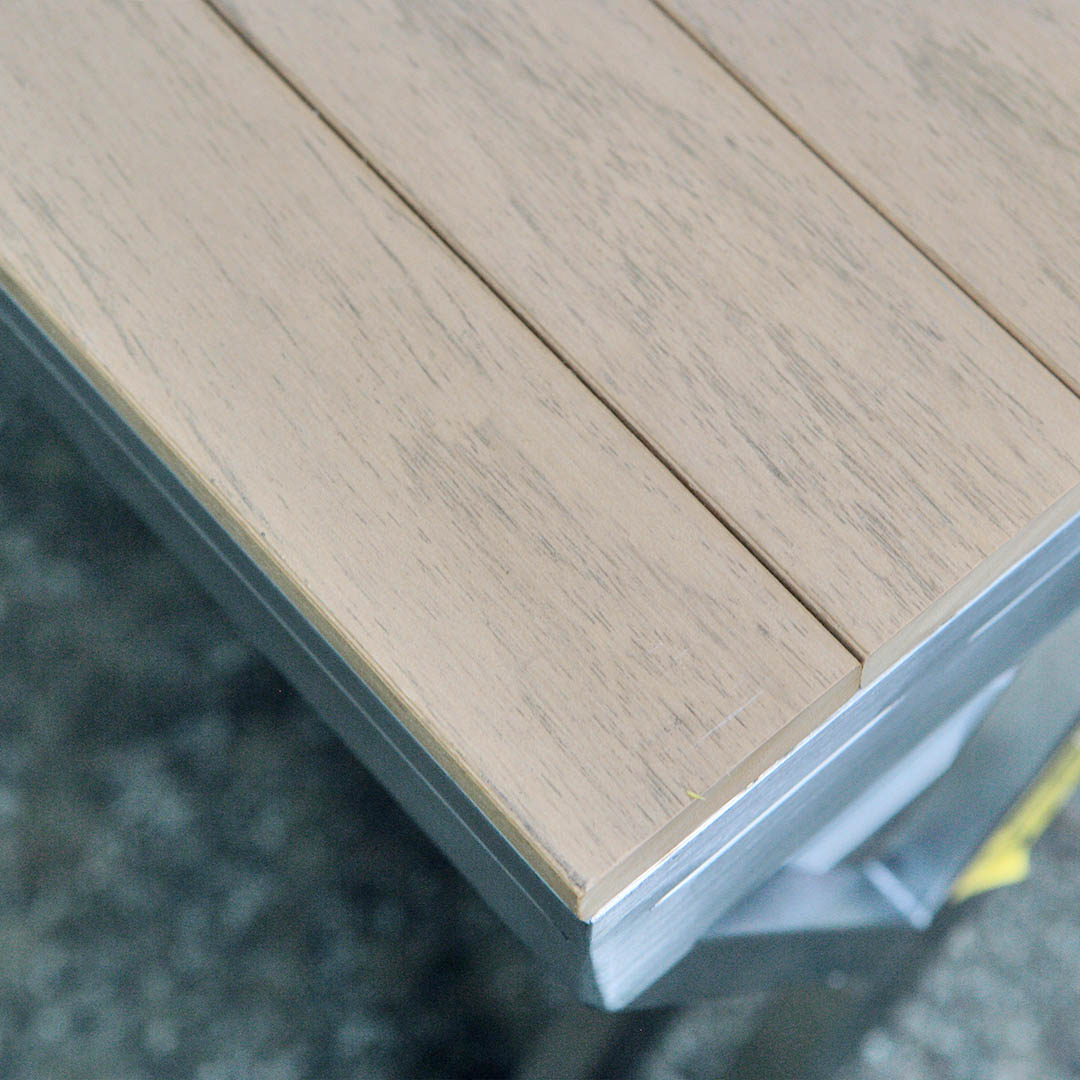 DULTON ONLINE SHOP | STAINLESS TABLE & BENCH DOUBLE WPC BROWN(WPC