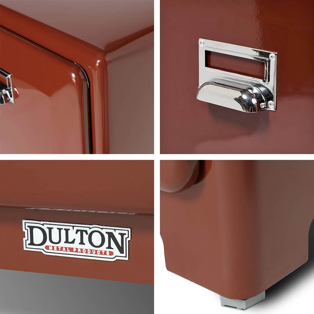 DULTON ONLINE SHOP | TRASH CAN DOUBLE DECKER BRICK BROWN(BRICK