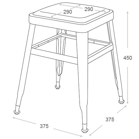 DULTON ONLINE SHOP | LIGHT 45 STOOL RAW(RAW): 家具