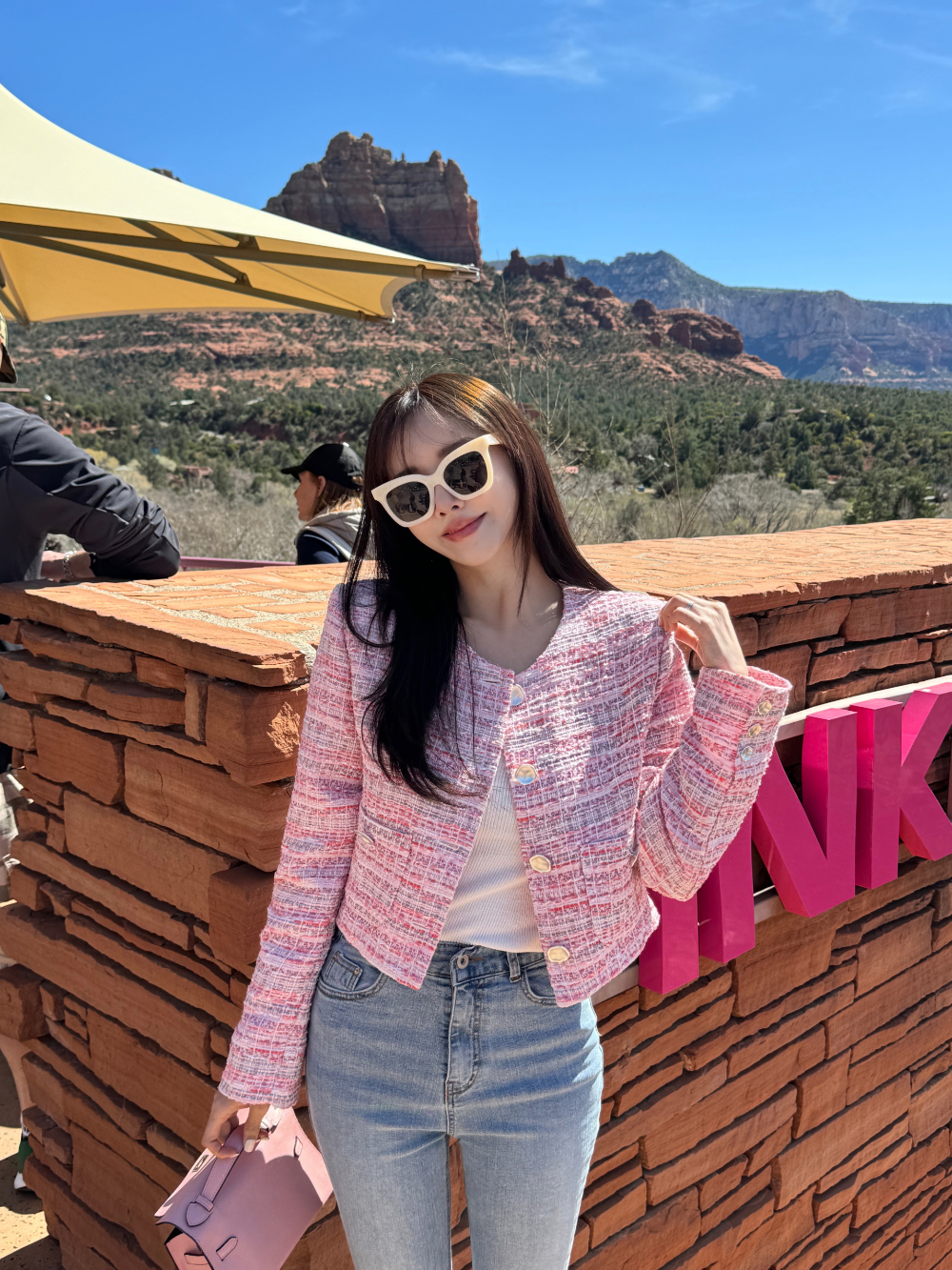 ミックスピンクツイードジャケット | レディースファッション通販 - DHOLIC