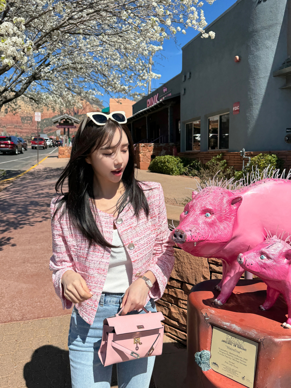 ミックスピンクツイードジャケット | レディースファッション通販 - DHOLIC