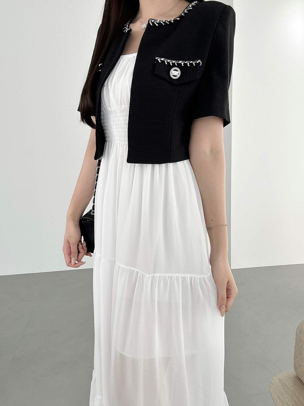 シフォンティアードロングワンピース | レディースファッション通販