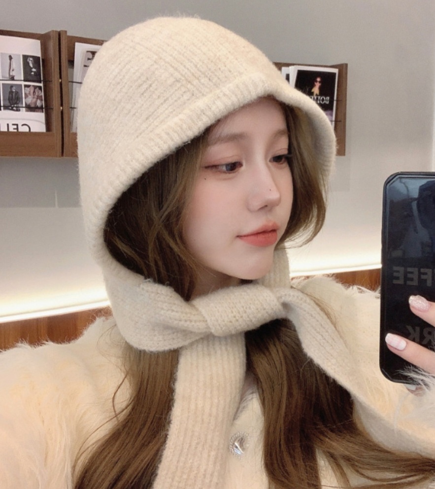 パッチリボンニットバラクラバ | レディースファッション通販 - DHOLIC