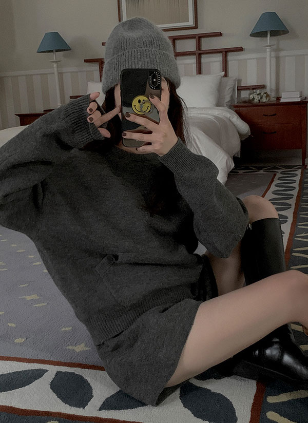 ベルシジア MOAT ショートパンツとニット帽セット ニットスキッパー＋