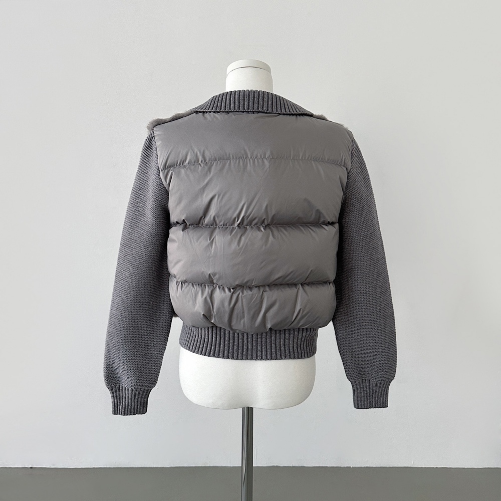 2WAYニットスリーブエコファーダウンジャンパー | レディース