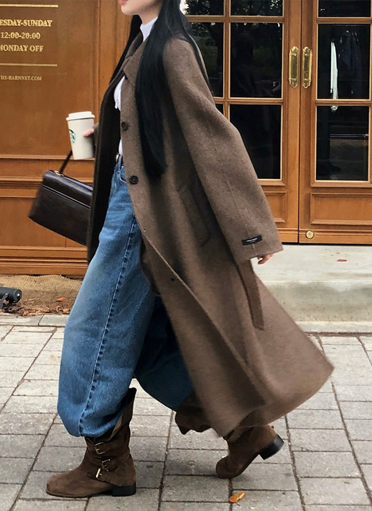 beidelli made]フライフロントウールコート | レディースファッション