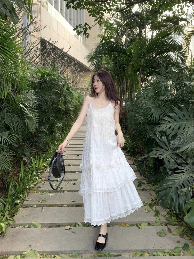 レースティアードキャミソールワンピース | レディースファッション