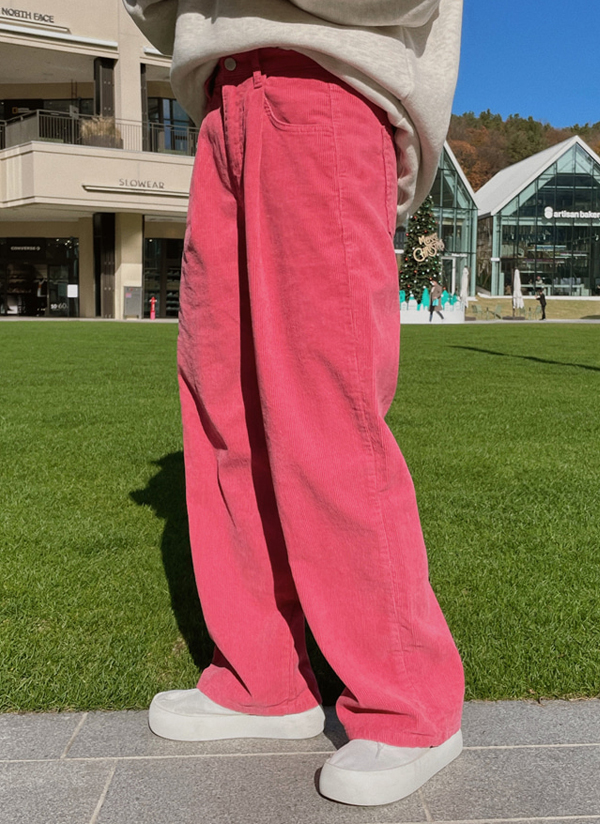 ウエストタックコーデュロイパンツ | レディースファッション通販 - DHOLIC