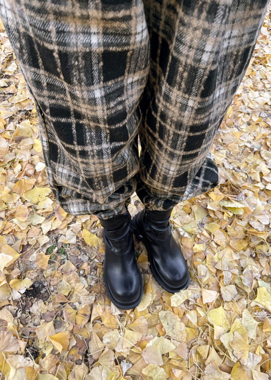 ウールチェックパンツ | レディースファッション通販 - DHOLIC