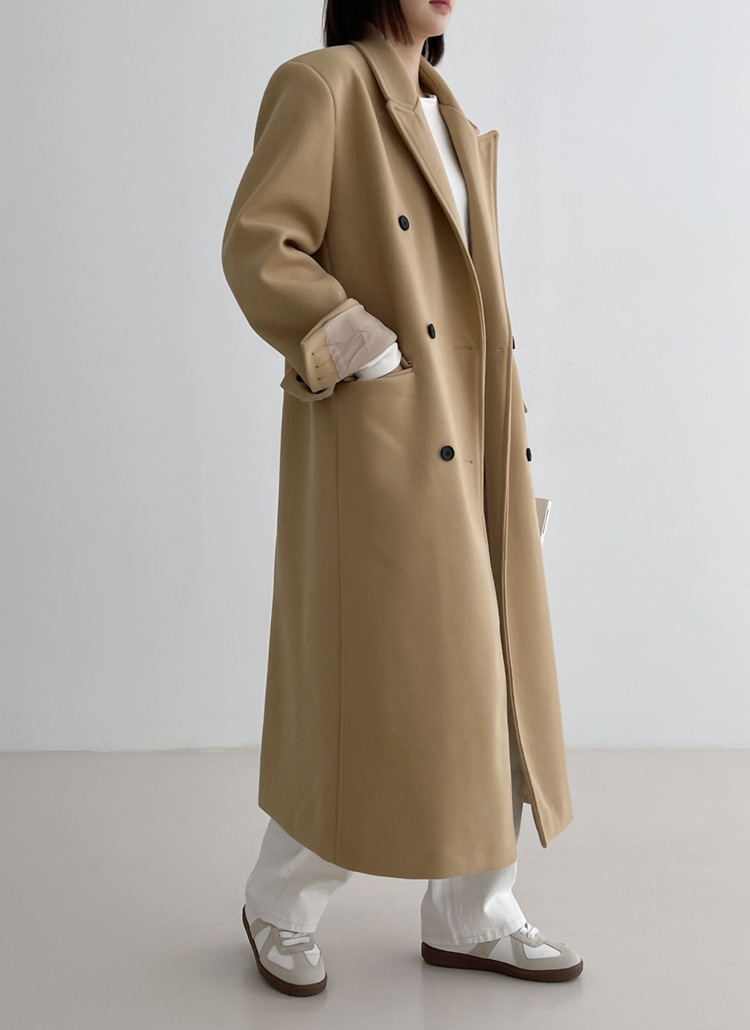 カフスボタンロングコート | レディースファッション通販 - DHOLIC