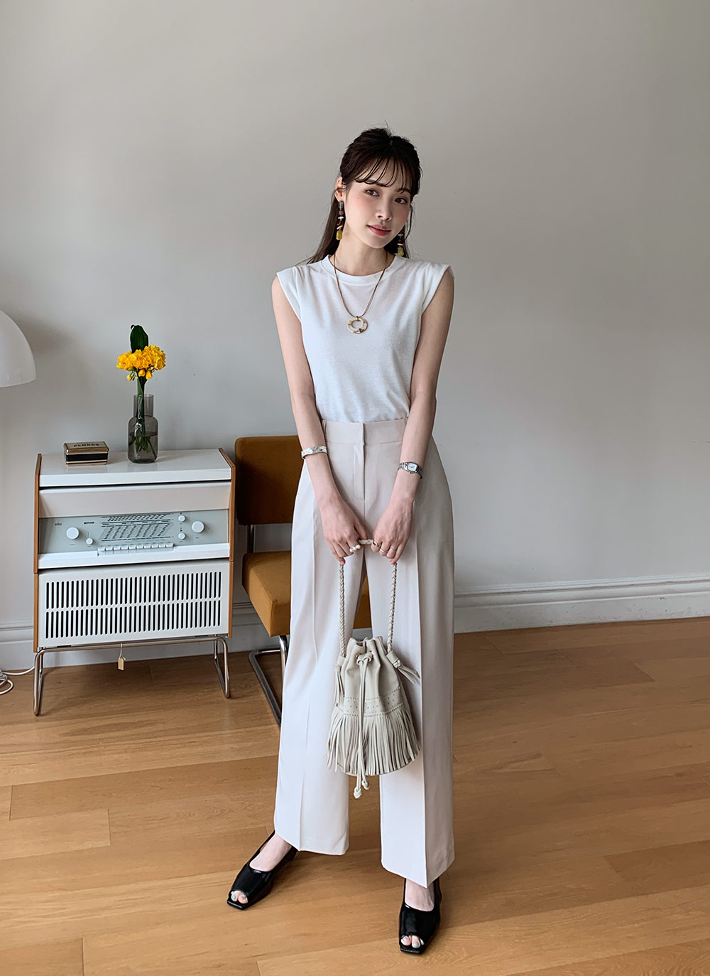 リネン混ノースリーブ・全6色 | レディースファッション通販 - DHOLIC