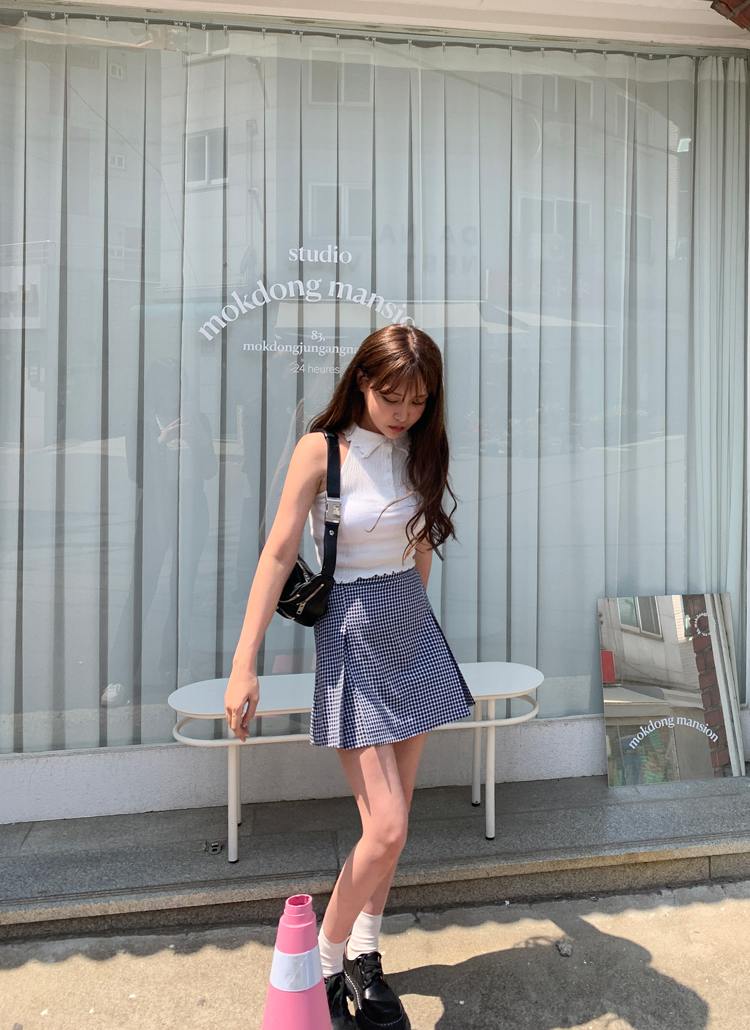 フレアギンガムチェックミニスカート | レディースファッション通販