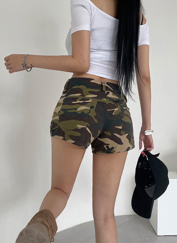 ミリタリーパターンショートパンツ | レディースファッション通販 - DHOLIC
