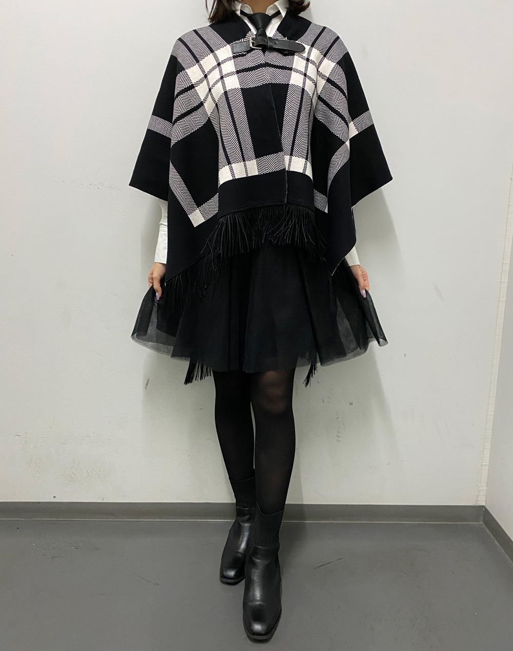 メルカリ市限定価格】MARLMARL ポンチョ コート ホリデー限定チェック