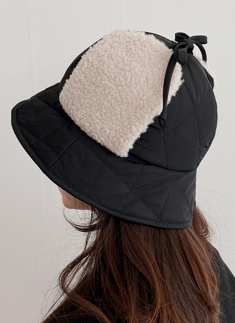 キルト風ボア耳当てバケットハット | レディースファッション通販 - DHOLIC