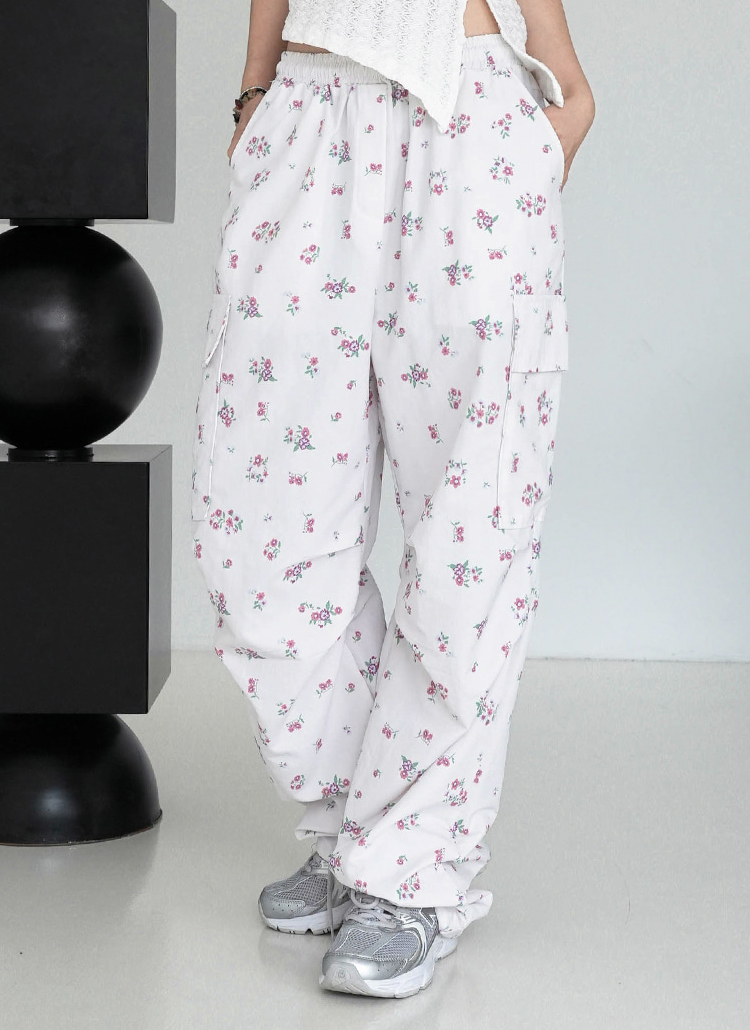 2WAY花柄ワイドカーゴパンツ | レディースファッション通販 - DHOLIC
