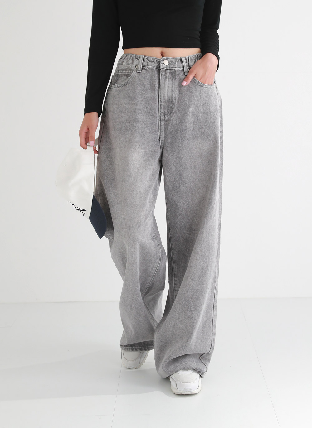 イージーグレーデニムパンツ | レディースファッション通販 - DHOLIC