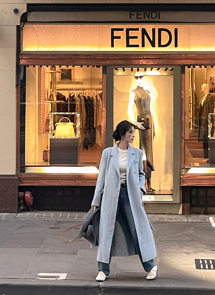 ウールアンゴラ混ロングコート | レディースファッション通販 - DHOLIC