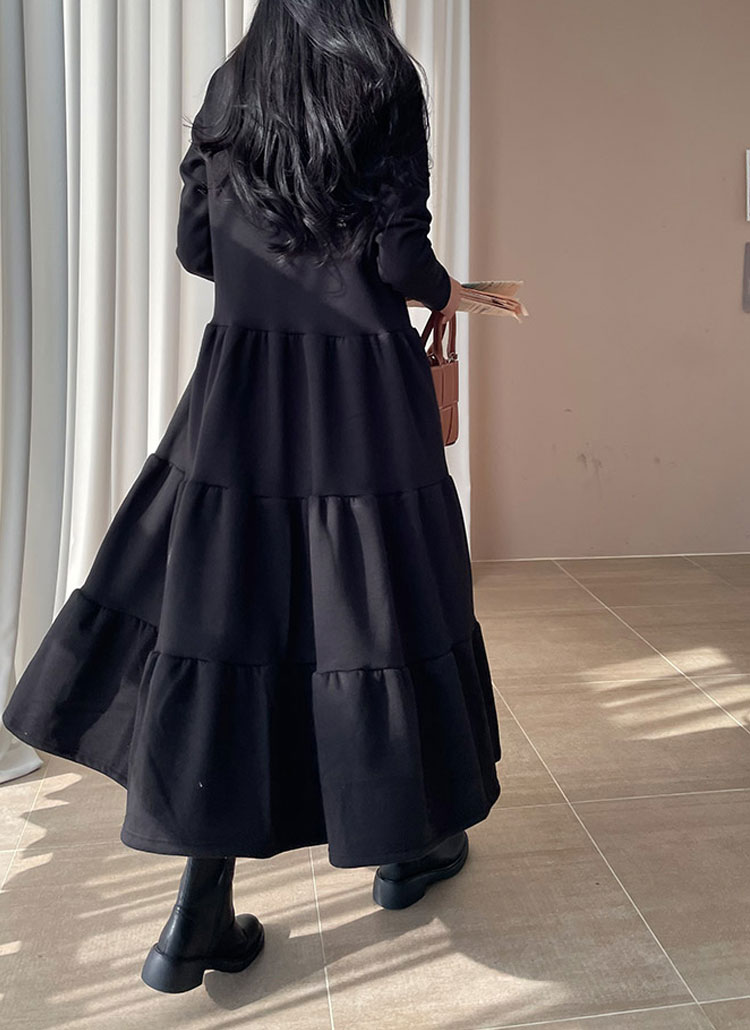 裏起毛ティアードスウェットワンピース | レディースファッション通販