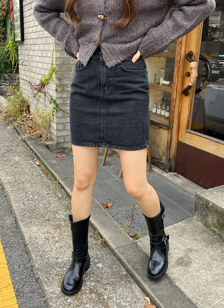 SOOR PLOOM ブラックデニム スカート 104cm 4y soor ploom スカート