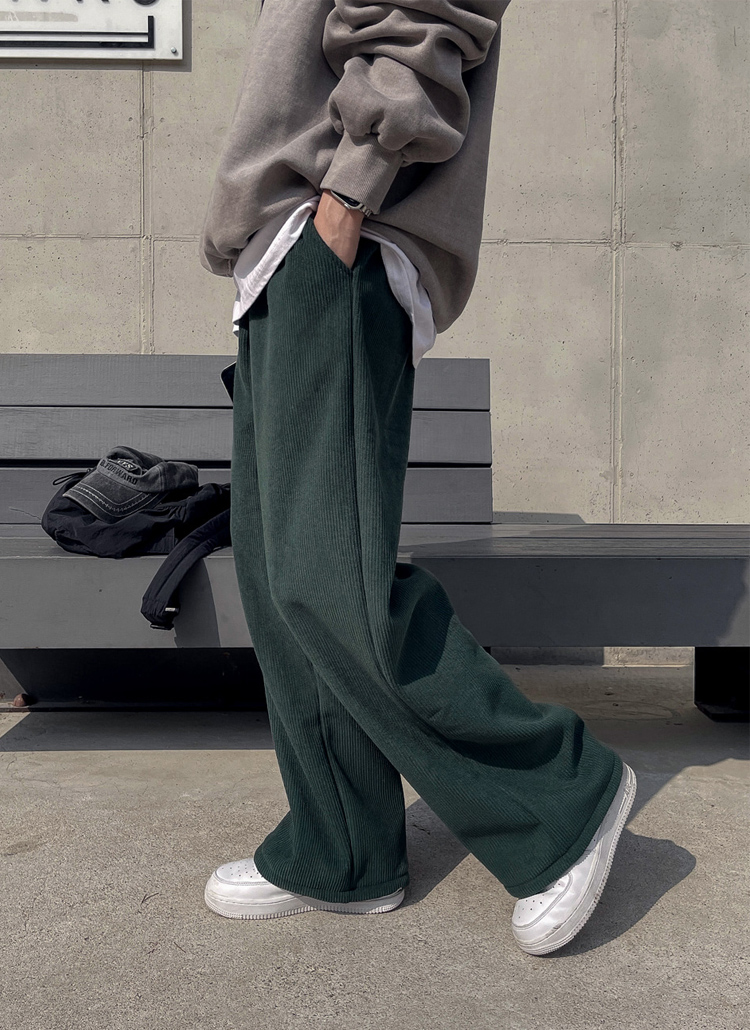 2TYPEY裏起毛コーデュロイワイドパンツ | レディースファッション通販