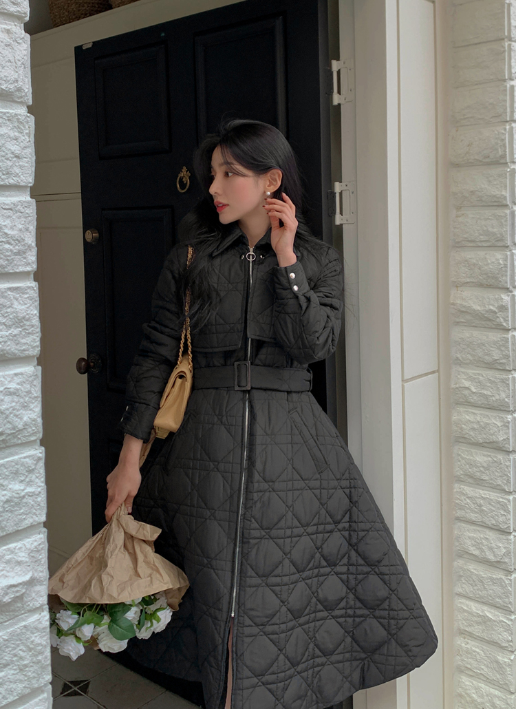 キルティングワンピースジャンパー | レディースファッション通販 - DHOLIC