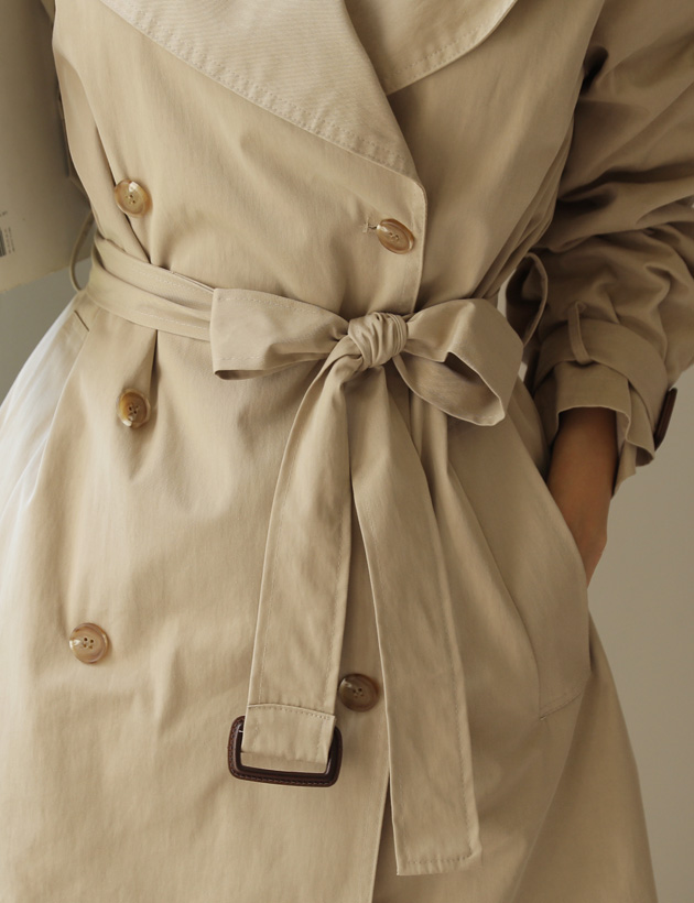 ベルト付セーラーカラートレンチコート | レディースファッション通販