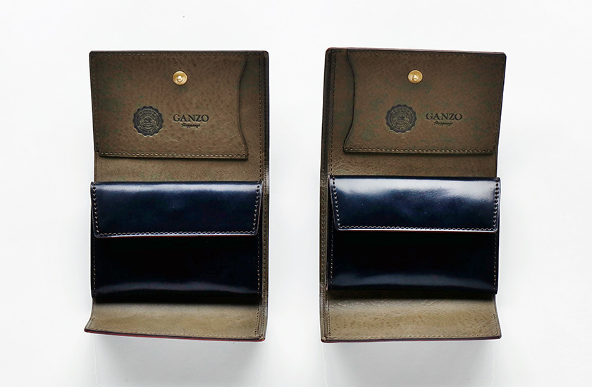 シェルコードバン×ミネルバボックスの3つ折り財布がGANZO六本木店限定
