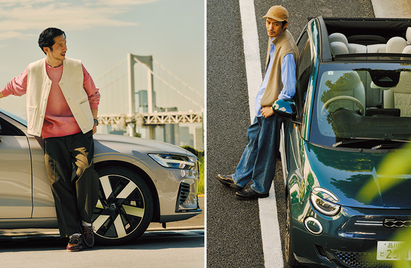 バトナーなど】コンパクトカーにはストレスフリーなニットベストを相棒