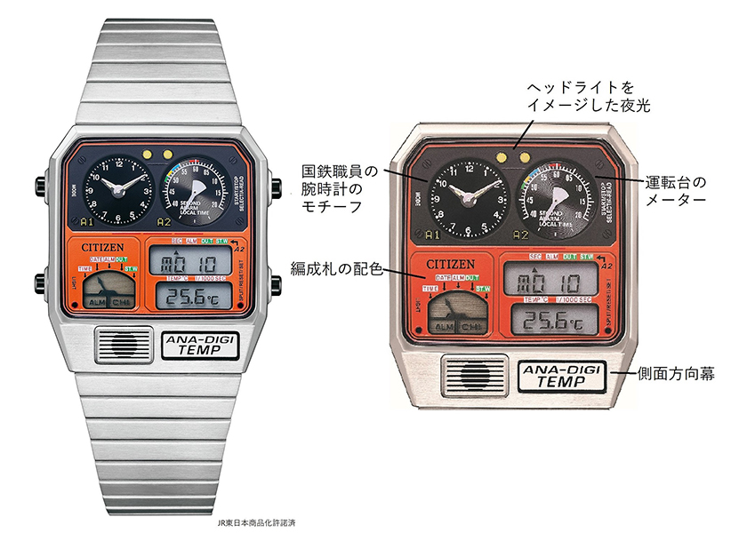 山手線に中央線も!? シチズン「アナデジテンプ」鉄道開業150周年モデル