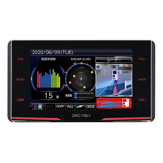 COMTEC ZERO 708LV レーダー探知機 対策修理済 COMTEC ZERO 708LV 中古