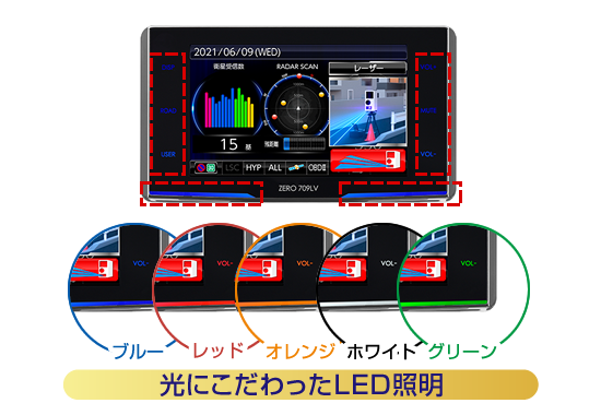 リコール対応済み】コムテック GPSレーダー探知機 ZERO 709LV リコール
