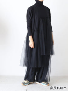 noir kei ninomiya ナイロンチュールワンピース [3N-O011-051] – CREER