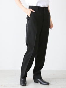 noir kei ninomiya ウールモヘヤドスキンパンツ [3N-P001-051] – CREER