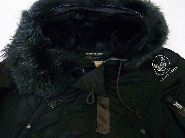 Buzz Rickson's[バズリクソンズ] ブラック N-3B スレンダー WILLIAM