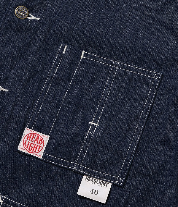 HEADLIGHT[ヘッドライト] エンジニアジャケット HD15236 ブルー デニム