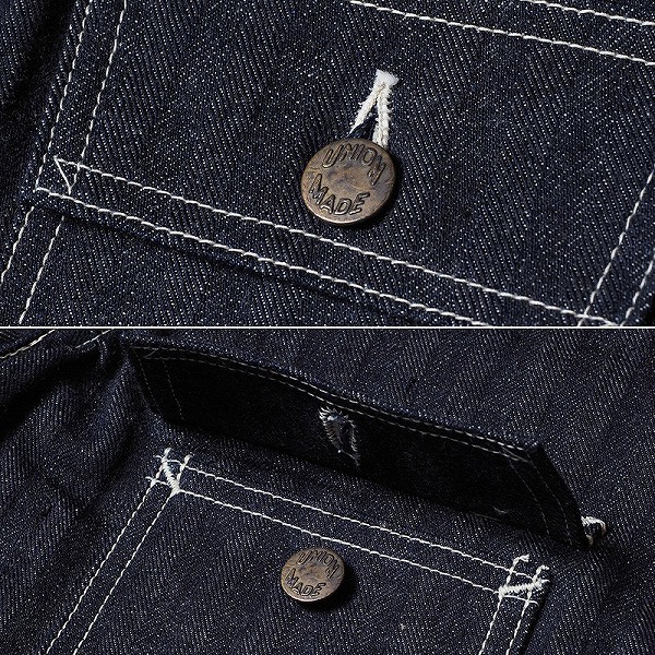 WAREHOUSE[ウエアハウス] インディゴヘリンボーン カバーオール 2165