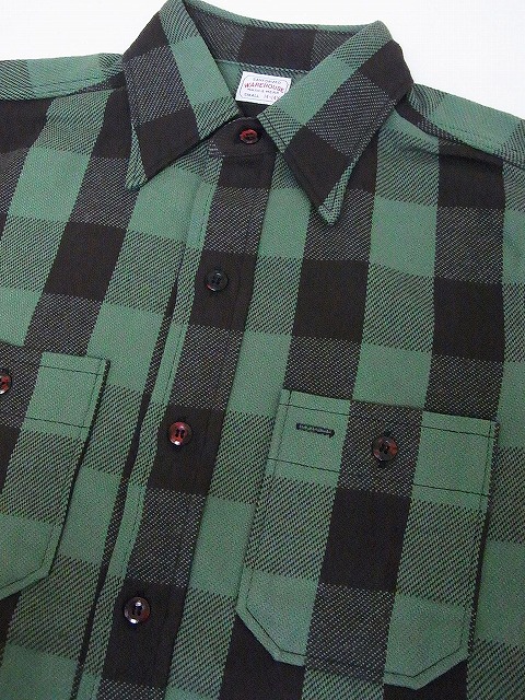 WAREHOUSE[ウエアハウス] ネルシャツ A柄 3104 ブロックチェック