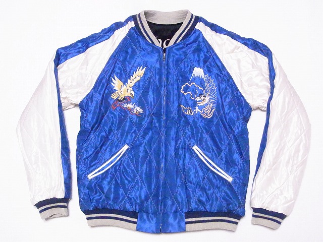 unknown ネイビー ホワイトタイガー ジャパン イーグル スカジャン