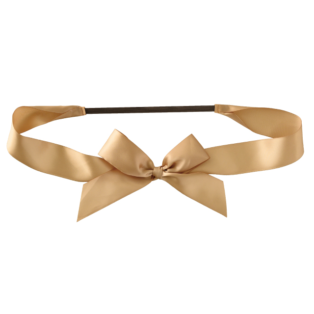 サテンリボンゴムタッグゴールド-1(W180×H120(全長800) ゴールド