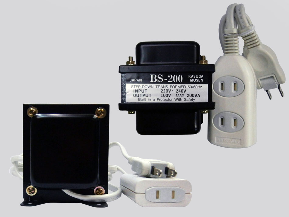ステップダウントランス／降圧トランス（220V～240V→100V）／電源変圧