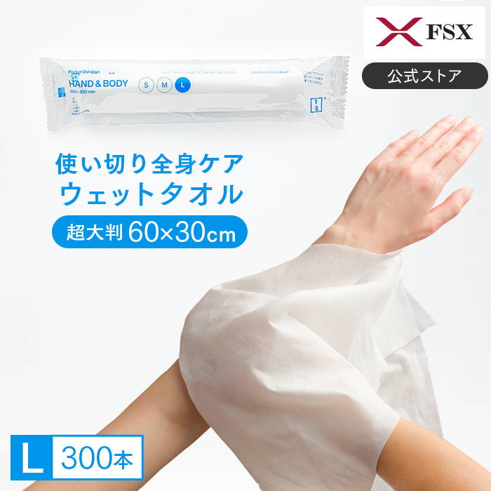 イーシザイ・マーケット / FSX 使い捨て 紙おしぼり HAND＆BODY L 超