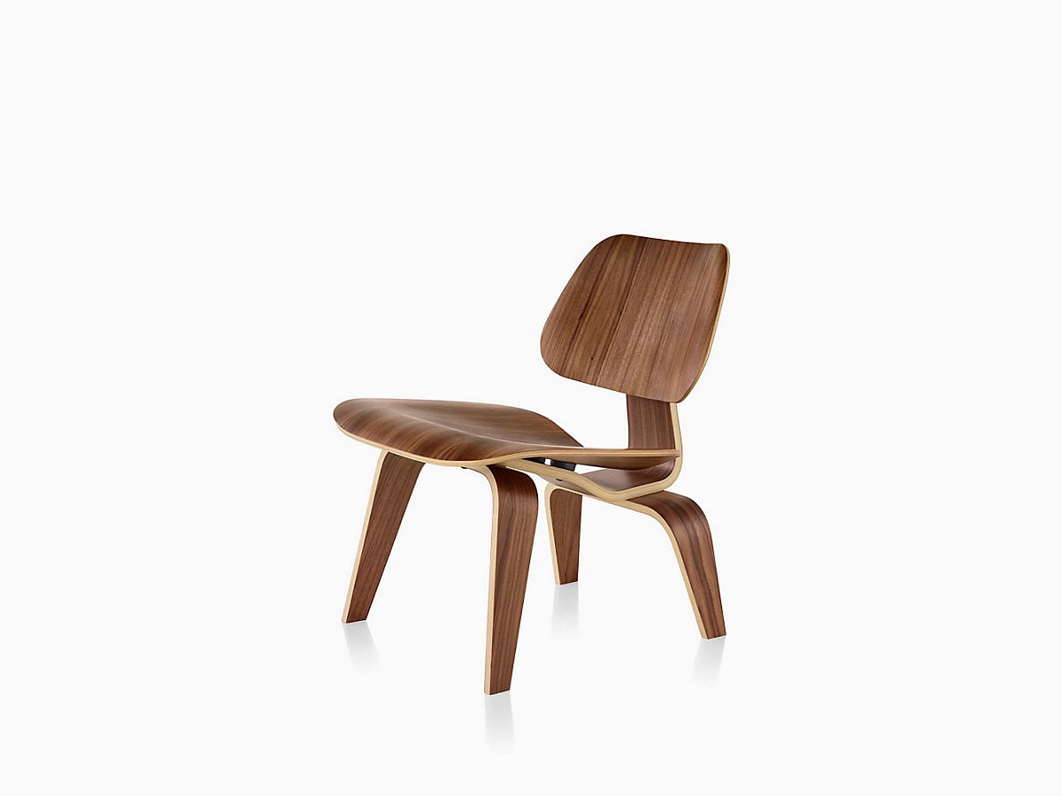 Eames® Molded Plywood Lounge Chair with Wood Base - Eames Office
