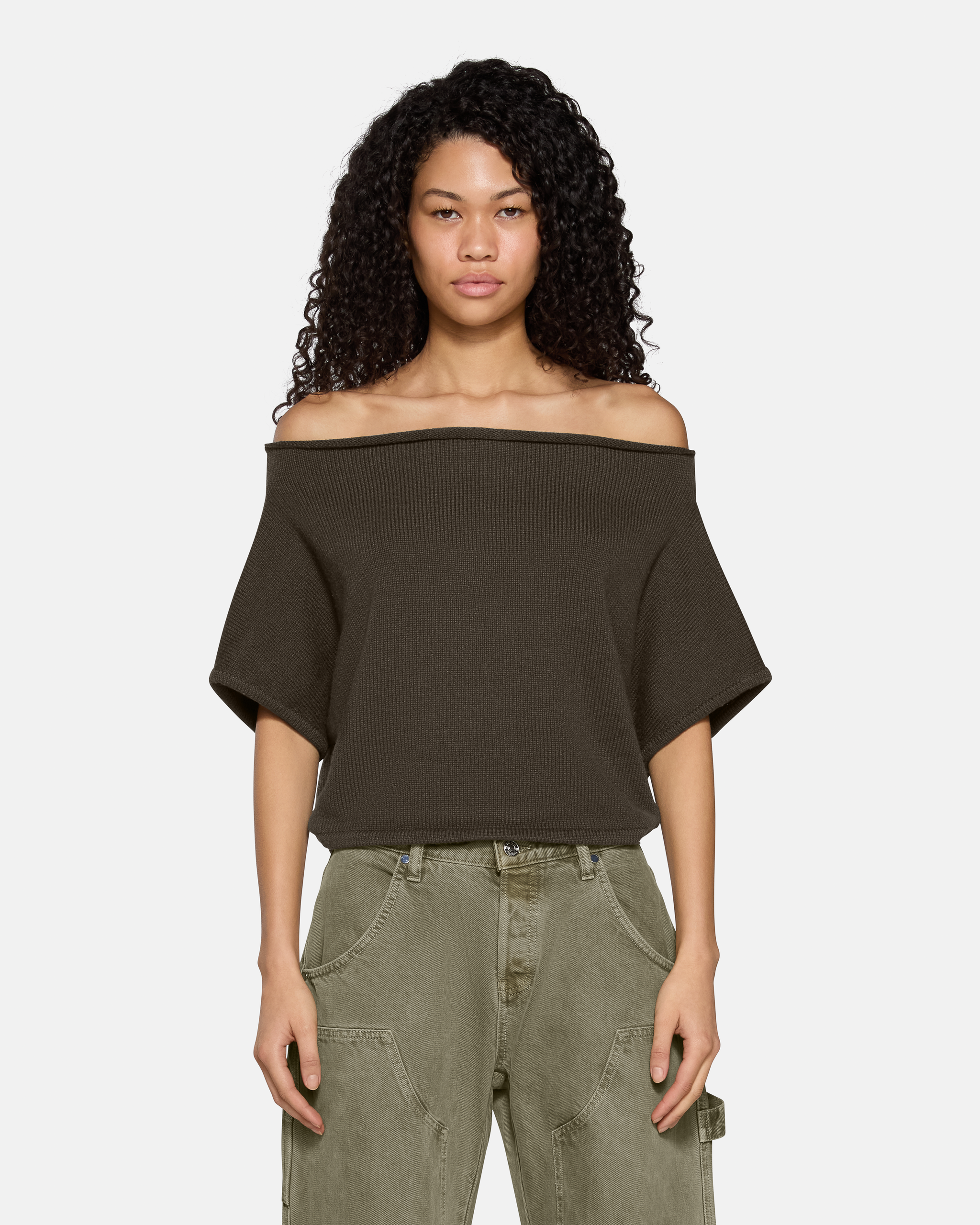 Dahlia Shrug Army Green | EB Denim – ebdenim.com