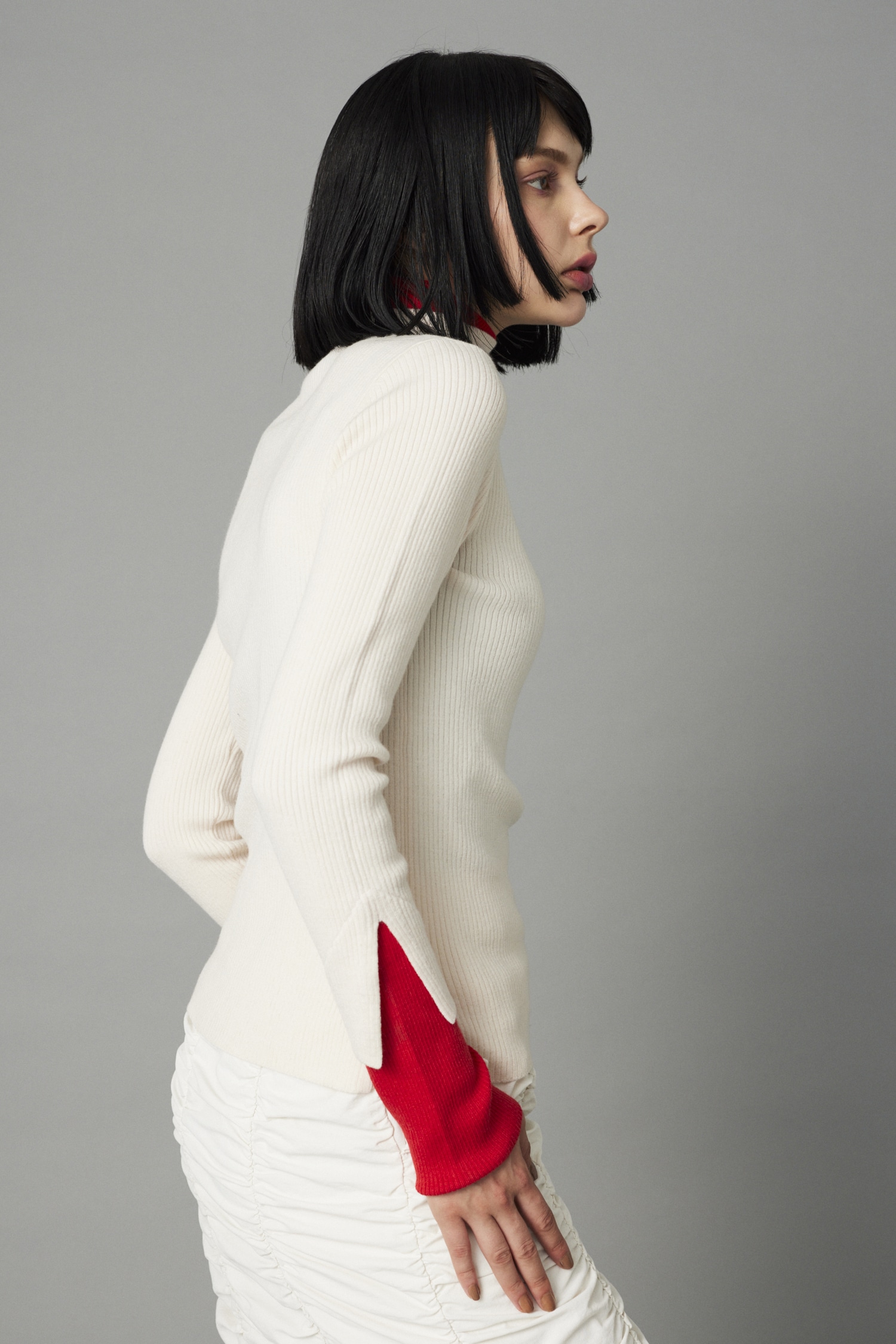 HeRIN.CYE | Double cuff tops (ニット ) |SHEL'TTER WEBSTORE